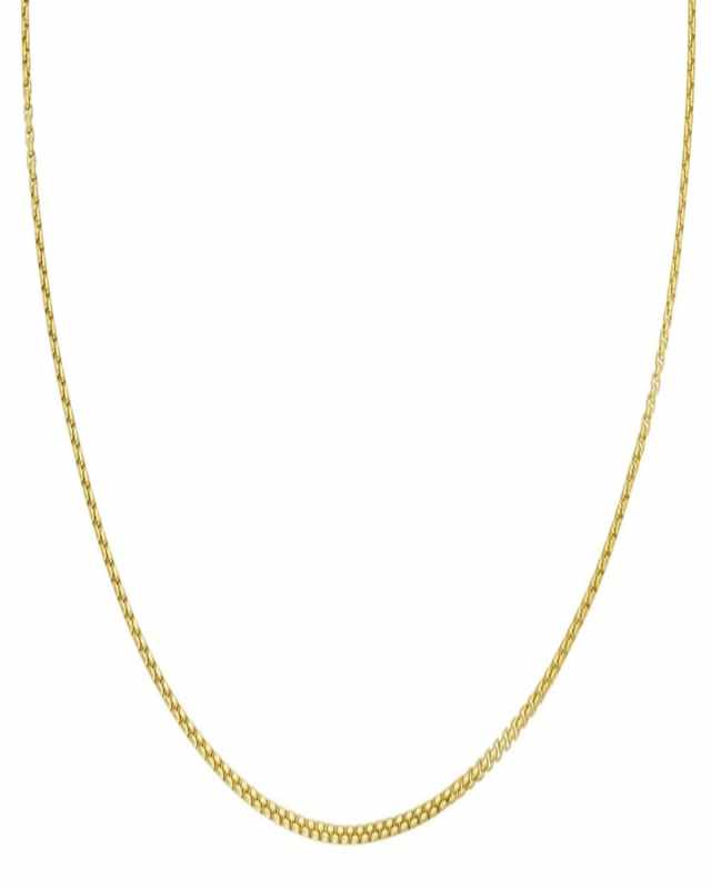Baby Box Chain Necklace in 18K Gold